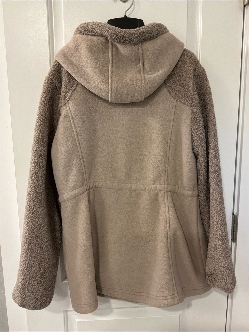 Koolaburra by UGG Women's Hooded Teddy Fleece Jacket in Taupe - Picture 2 of 4